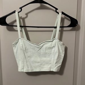 Mint crop top